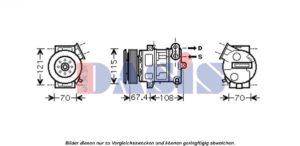 AKS DASIS Kompressori, ilmastointilaite 851603N